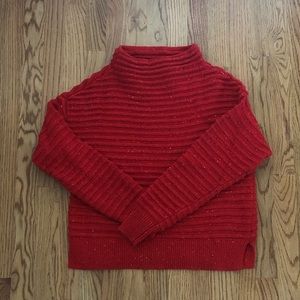 CeCe red knit sweater size small